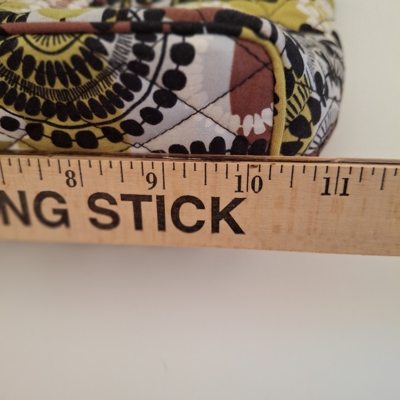 EUC Vera Bradley Small Tote in Cocoa Moss Retired Print - Wht/Grn/Brn/Blk Fabric - Picture 7 of 10